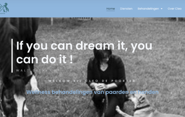 Nieuwe website Cleo De Poorter